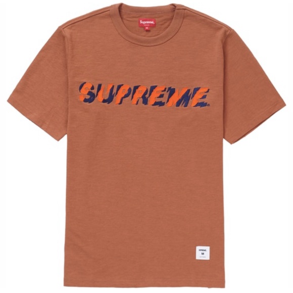 SOLD - SUPREME Shatter Tee Rust LARGE - Picture 2 of 4